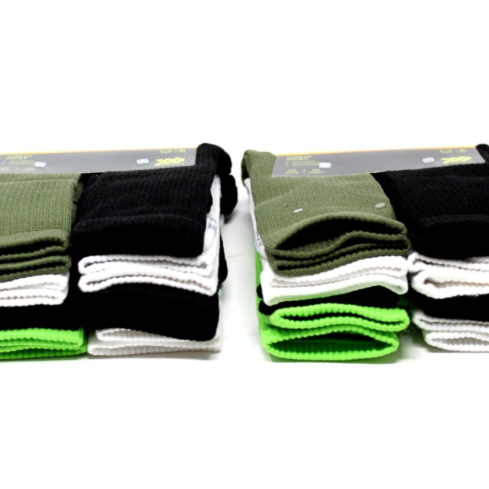 2pack All In Motion Men's Crew Socks 8 Pack size 6-12 (16 pairs in total) - Picture 5 of 12